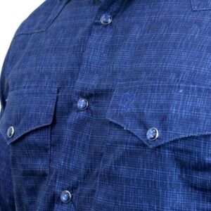 Men's Navy Western Shirt